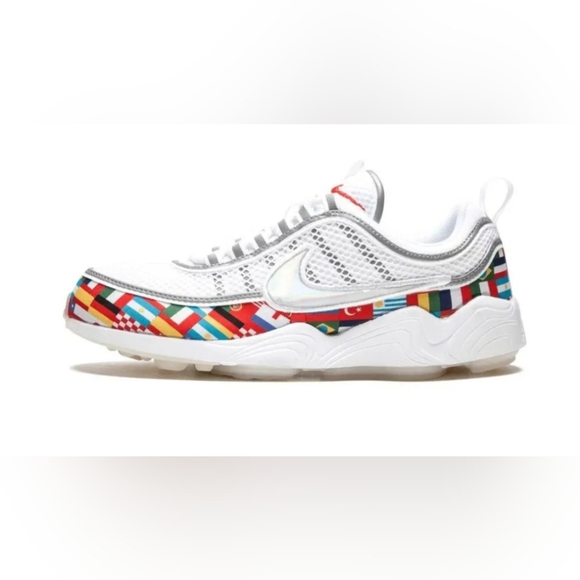 Nike Zoom Spiridon 16 NIC QS White Iridescent MultiColor One World Cup Mens Sz 7 main image 12